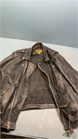 Black phoenix leather jacket 44 & Med. chaps