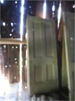 2 WOOD DOORS - LOCATED IN LOFT OF BARN, BRING HELP
