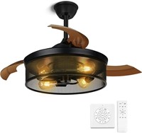 NEWORB 42 Inch Industrial Retractable Ceiling Fan