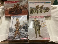 4 boxes of army models