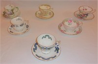 6 tea cups & saucers.