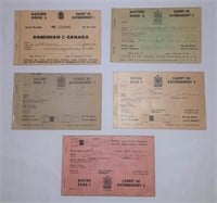 WWII ration books.