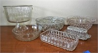 Glass serving pieces