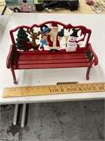 Iron Christmas bench