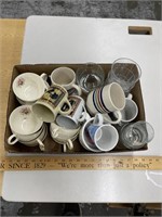 Assorted cups