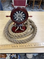 Clock and rope