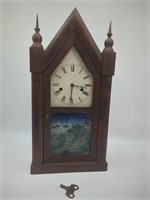 Antique NEW HAVEN Co. Gothic Steeple Clock, New