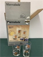 Vintage Marmalade Glasses in Original Box