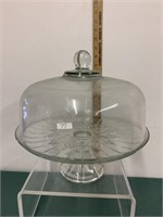 Vintage Regent Gallery Glass Cake Stand with Cover