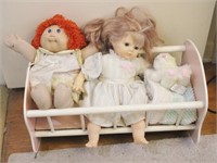 Doll Crib with Dolls