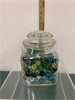 Vintage Marbles in Jar