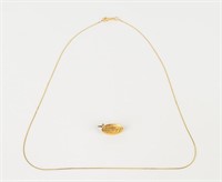 Jewelry 14kt Gold Chain & Pin