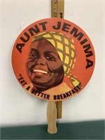 Black Americana Aunt Jemima Hand Church Fan