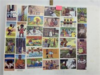30 Black Americana Post Cards- cards only