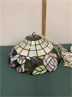 Tiffany Reproduction Large Ceiling Lamp 14" Wide