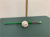 2009 Commerative Kinston Indians Bat and Baseball