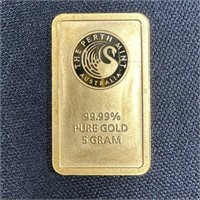 5 gram Gold Bar - The Perth Mint