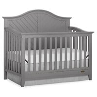 5-in-1 Full Size Convertible Crib in Storm Grey