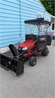 Craftsman Riding Mower with Craftsman Plow and 42