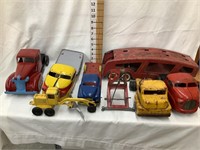 Collection of Tin Toys, All Missing Parts or