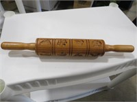 NICE FULL SIZE BISCUIT ROLLING PIN WITH CHARACTERS