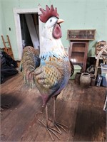 Tall Metal Decorative Rooster