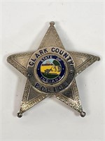 Authentic Clark County Indiana Policeman's Badge