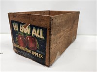 Wooden Hi Buv All Apple Crate