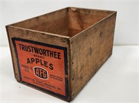 Wooden Trustworthee Apples Crate
