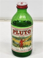Glass Pluto Water Bottle with Original Label