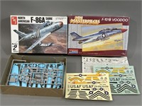 Lot: amt F-86A & Mini Mast Voodoo Model Plane Kits