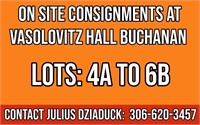 On site consignments at Vasolovitz Hall Buchanan