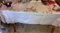 Hand-embroidered tablecloth (was protected with