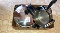 Revere ware cookware pots w/ lids