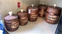 Treasurecraft canisters & cookie jar