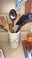 Utensils & holder