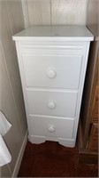 Wooden Small Dresser with Contents