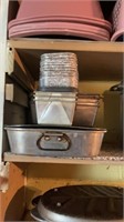 Pots and metal trays