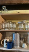 Shelf of mason jars