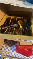 Shelf of baking tools and molding trays