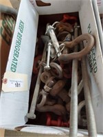 CLEVIS'S- HITCH PINS AND MORE- BOX LOT