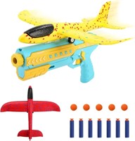 O WOWZON 4 in 1 Airplane Toy, Catapult Plane Toy,
