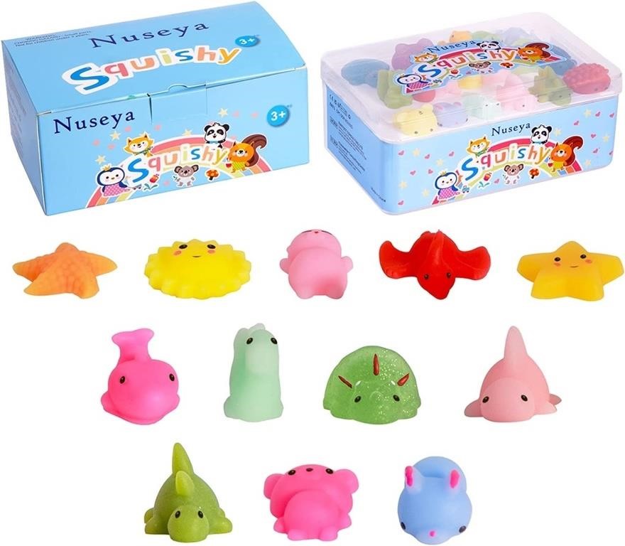 Nuseya Mochi Squishy Toys 30pcs No Duplicates Kawa