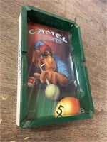 Camel pool table card holder