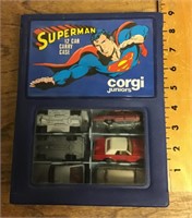 Corgi 12-car Superman carry case with cars