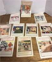 Collection of early 1900s kids adventure booklets