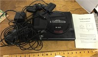 Sega Genesis console, controllers, wires, games