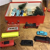 Model railroad cars and accessories