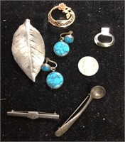 Assorted sterling jewelry
