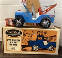 Tonka jeep wrecker and plow with box